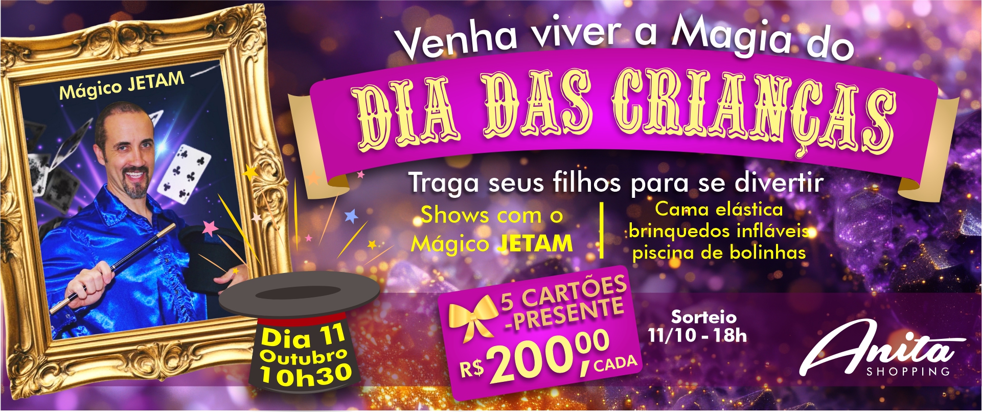 Banner Dia das Crianças Anita Shopping
